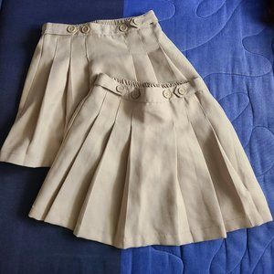 Khaki School skorts